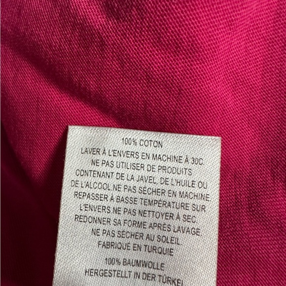 Ted Baker Hot Pink rose floral oversized Tee T-shirt 1 small textured casual - Picture 14 of 14